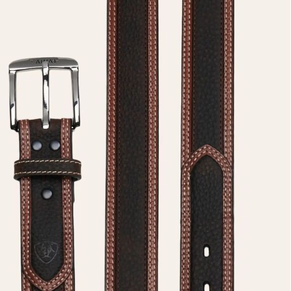Ariat® Men ARIAT MEN\'S DIESEL BROWN CLASSIC LEATHER WESTERN BELT